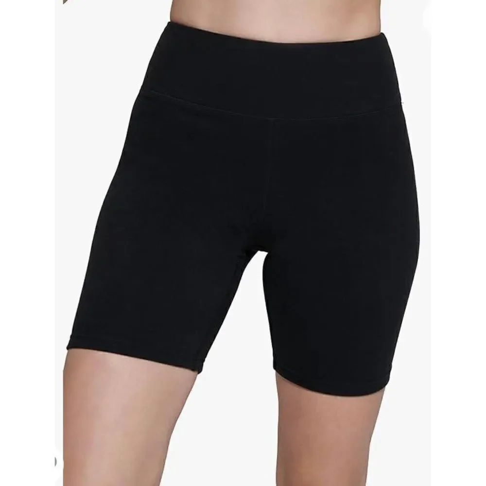 BASS OUTDOOR - L Sz XS Discovery Biker Shorts in Black w/Wicking Fabric. NWT!